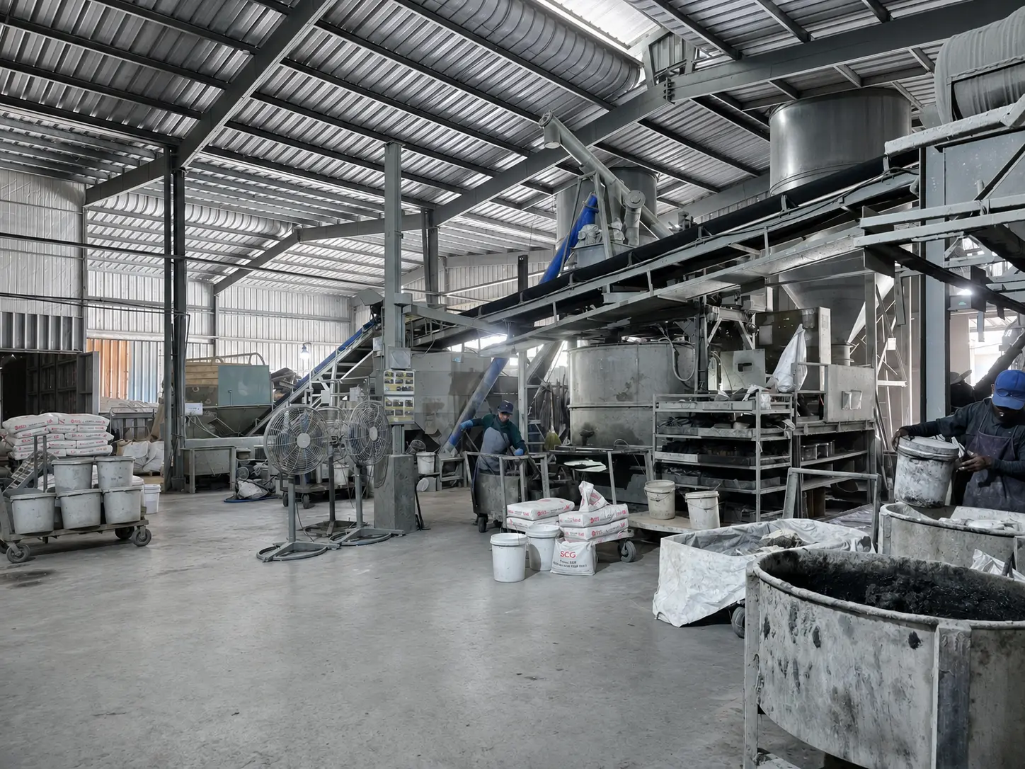 Hiện trạng thiết bị trong quá trình khảo sát nhà máy